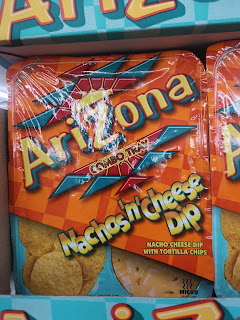 Unopened package of Arizona Nachos n Cheese Dip Combo Tray, from Dollar Tree