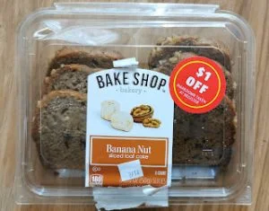 Read more about the article Bake Shop Bakery Banana Nut Sliced Loaf Cake (Aldi)