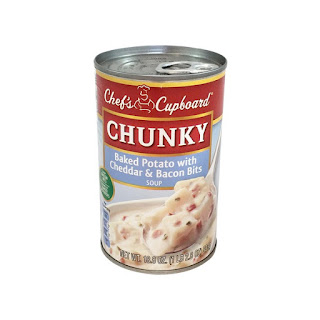 Read more about the article Chef’s Cupboard Chunky Baked Potato With Cheddar and Bacon Bits Canned Soup (Aldi)