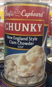 Read more about the article Chef’s Cupboard Chunky Clam Chowder (Aldi)