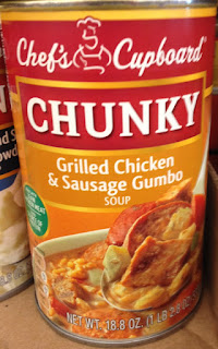 Read more about the article Chef’s Cupboard Chunky Grilled Chicken and Sausage Gumbo Canned Soup (Aldi)