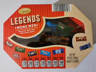 Packaging for Choceur Legends Mini Mix Candy Bar Assortment