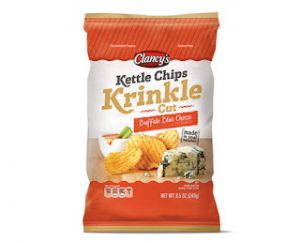 Read more about the article Clancy’s Buffalo Blue Cheese Krinkle Cut Kettle Chips (Aldi)