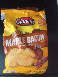 Read more about the article Clancy’s Maple Bacon Wavy Potato Chips (Aldi)