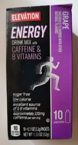 Read more about the article Elevation Grape Energy Powder Drink Mix Sticks (Aldi)
