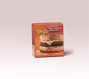 A terribly small stock image of Fast Bites Sausage and Cheese Breakfast Sandwich