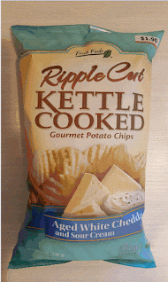 Read more about the article Fresh Finds Aged White Cheddar & Sour Cream Kettle Cooked Gourmet Potato Chips (Big Lots)