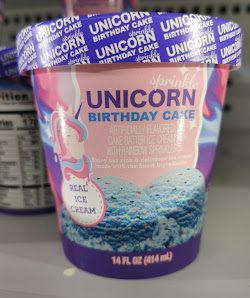 Read more about the article EMILY’S EVALUATION: Unbranded Sprinkle Unicorn Birthday Cake Ice Cream Pints (Dollar Tree)
