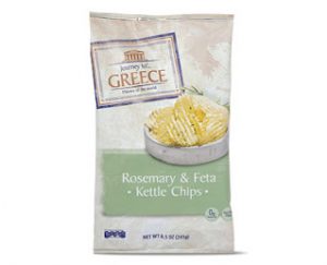 Read more about the article Journey to Greece Rosemary & Feta Kettle Chips (Aldi)