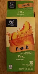 Read more about the article Kroger Peach Tea Drink Mix Sticks (Kroger)