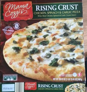 Read more about the article Mama Cozzi’s Chicken, Spinach and Garlic Rising Crust Frozen Pizza (Aldi)