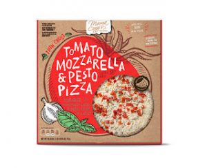 Read more about the article Mama Cozzi’s Tomato Mozzarella and Pesto 16″ Extra Large Thin Crust Take and Bake Pizza (Aldi)