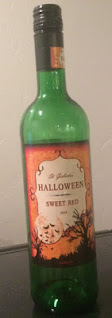 A bottle of St. Gisbertus Halloween Sweet Red, from Aldi
