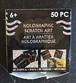 Read more about the article Unbranded Holographic Scratch Art Pads (Dollar Tree)