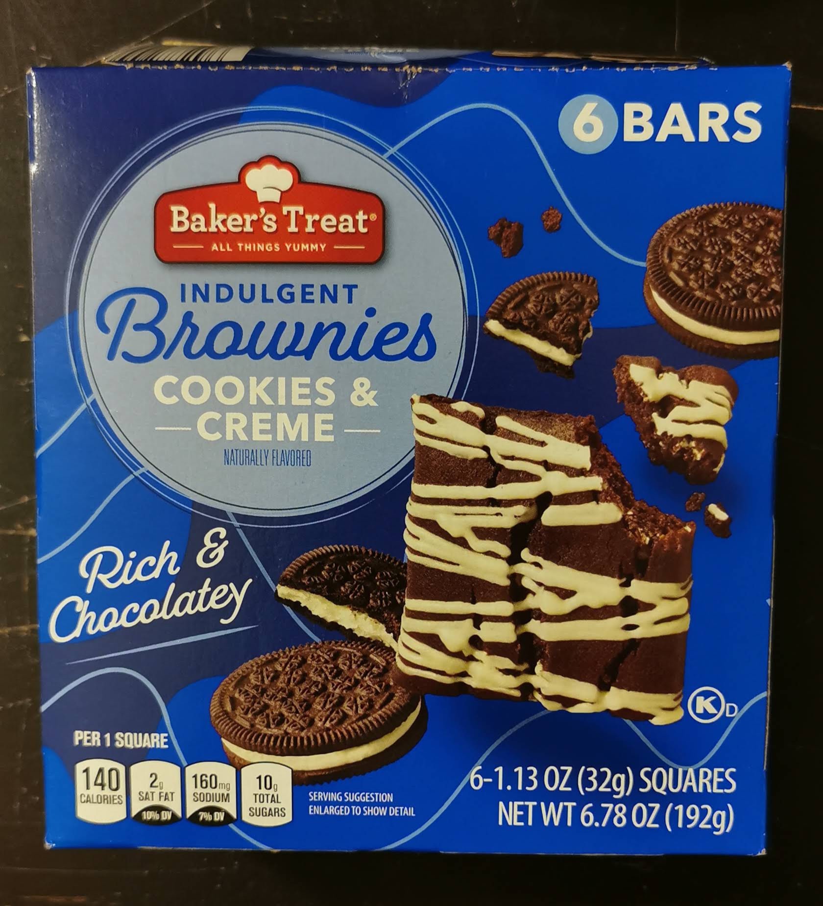 You are currently viewing Baker’s Treat Cookies and Cream Indulgent Brownies (Aldi)