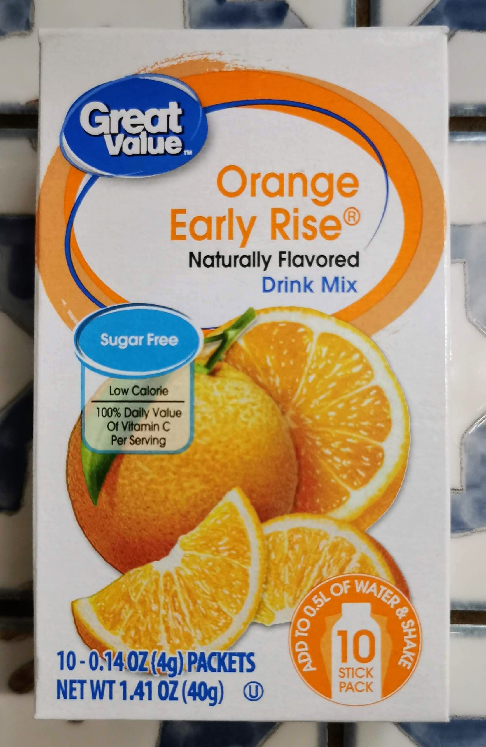 Read more about the article Great Value Orange Early Rise Drink Mix Sticks (Walmart)