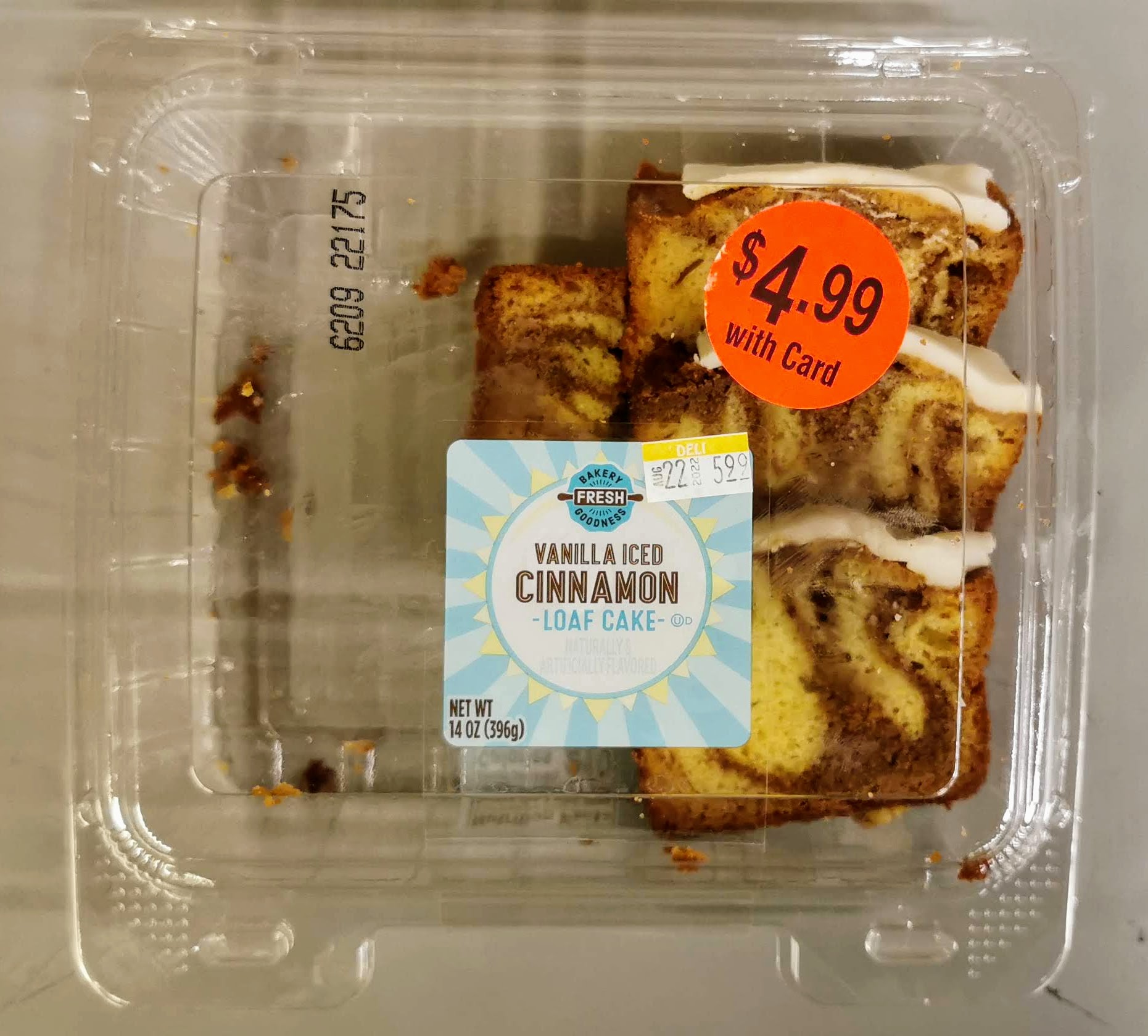 Read more about the article Bakery Fresh Goodness Vanilla Iced Cinnamon Iced Loaf Cake (Kroger)