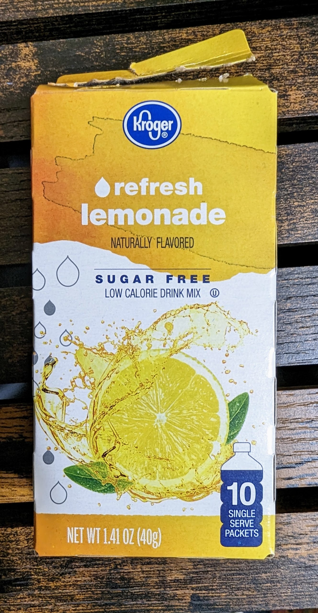 Read more about the article Kroger Refresh Lemonade Drink Mix Sticks (Kroger)