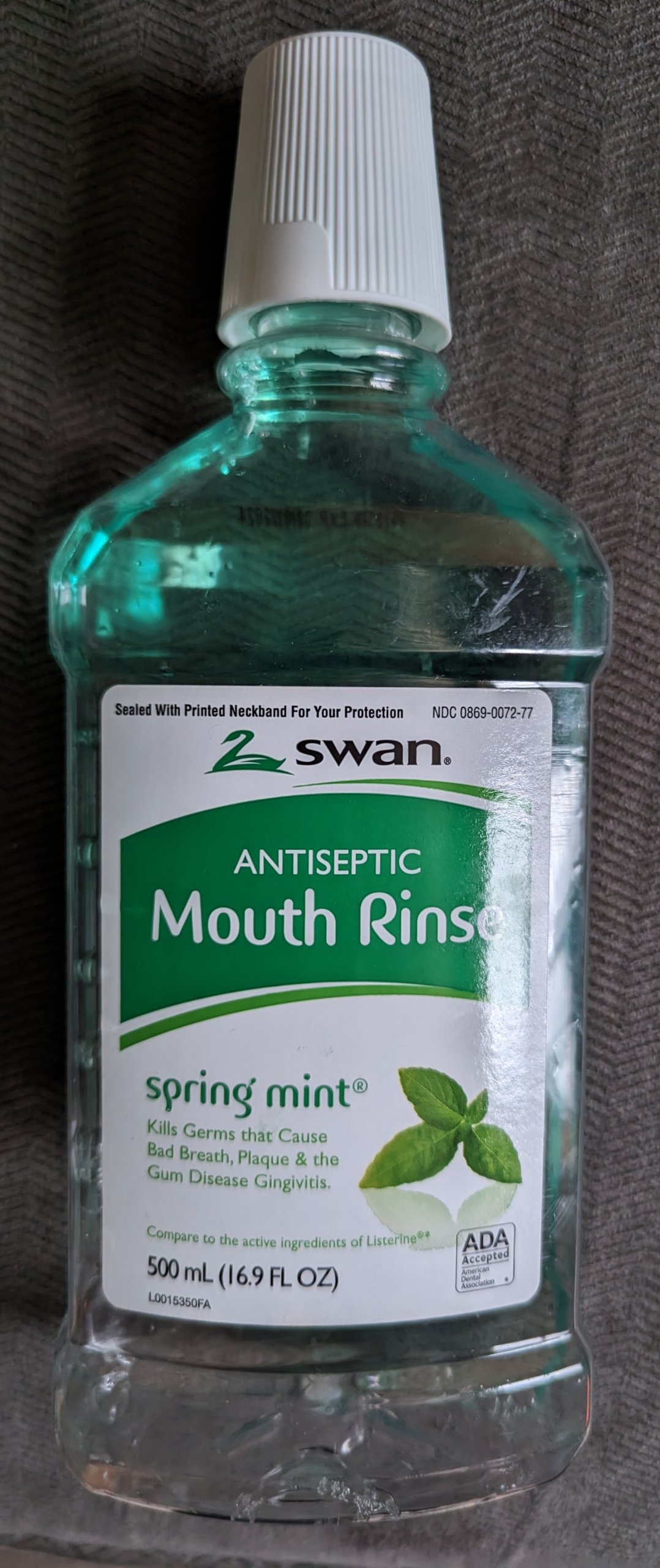 You are currently viewing Swan Spring Mint Antiseptic Mouth Rinse (Dollar Tree)