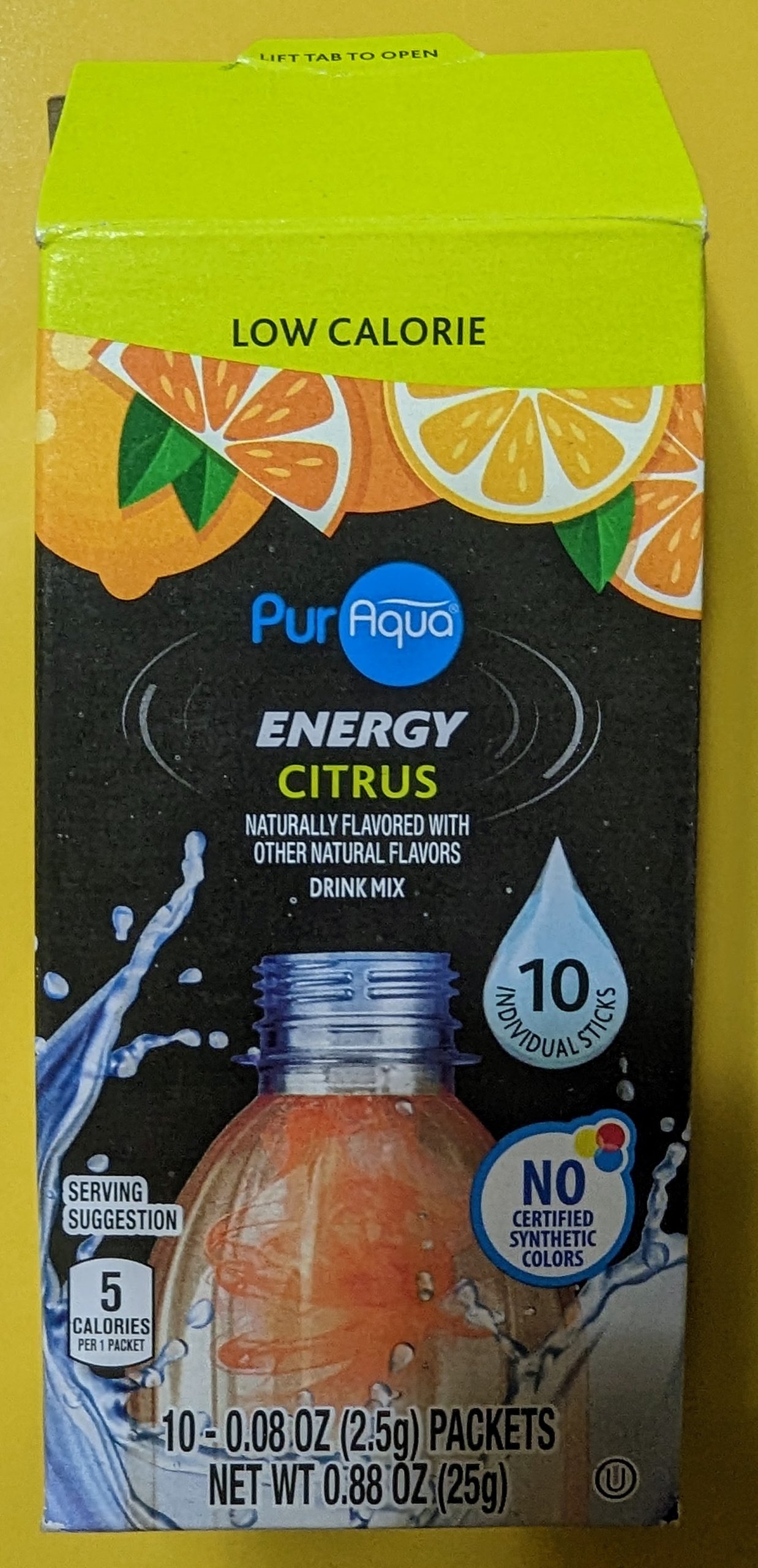 Read more about the article PurAqua Energy Citrus Drink Mix Sticks (Aldi)