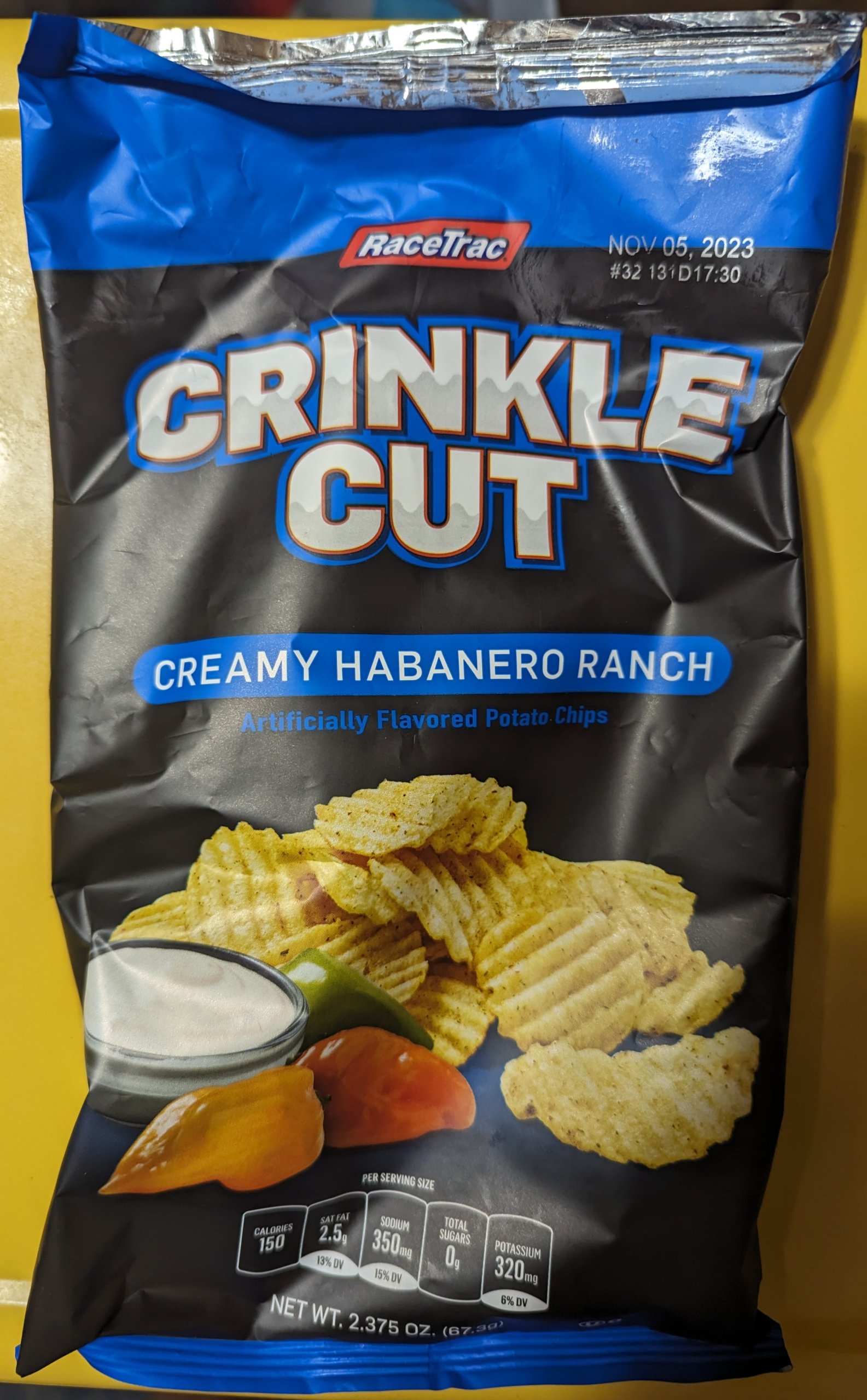 Read more about the article RaceTrac Creamy Habanero Ranch Crinkle Cut Potato Chips